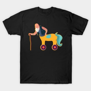 Sagittarius zodiac horse grandpa funny T-Shirt